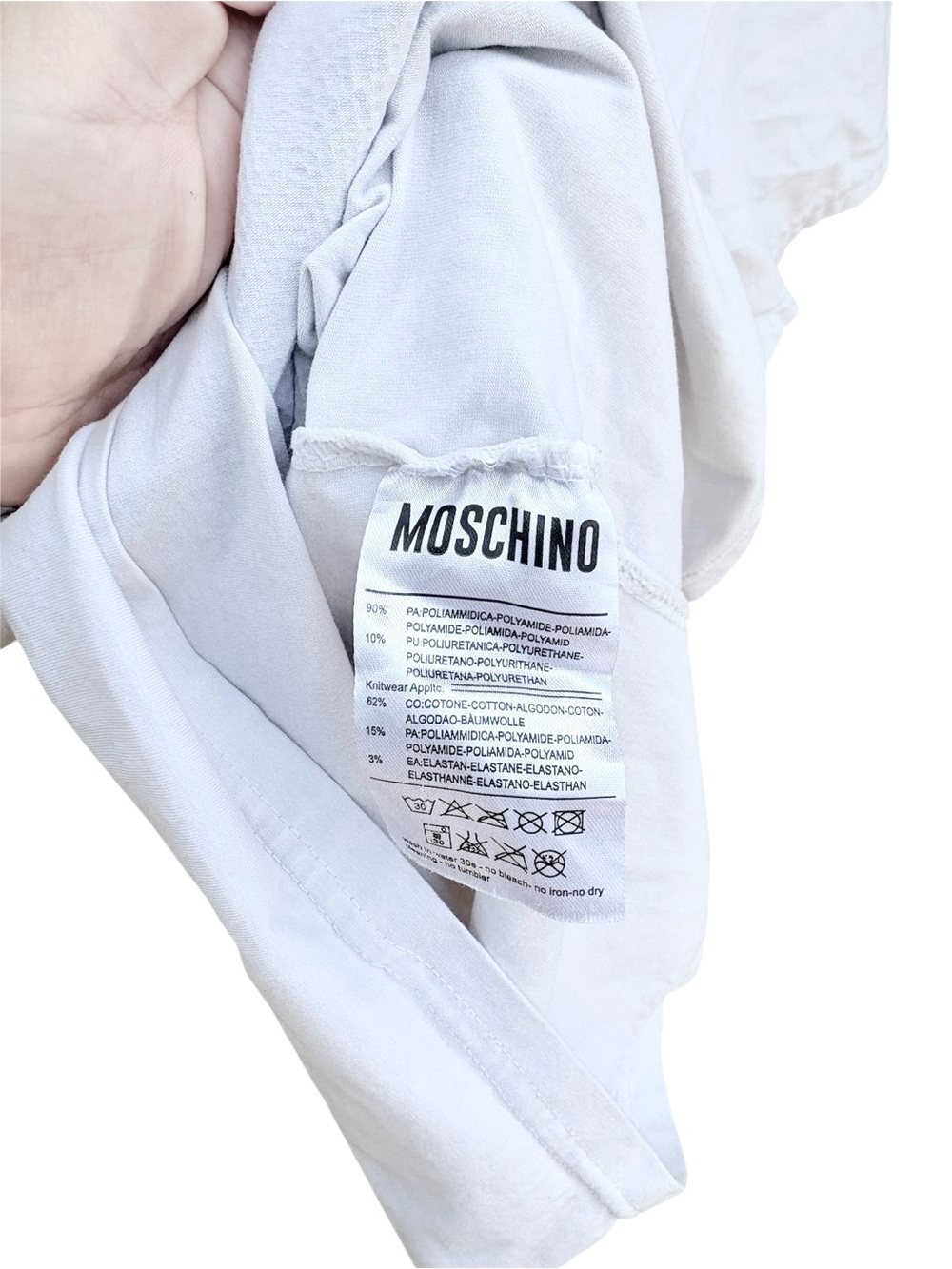MOSCHINO Rhinestone 3D Teddy Bear Tee - Picture 5 of 5